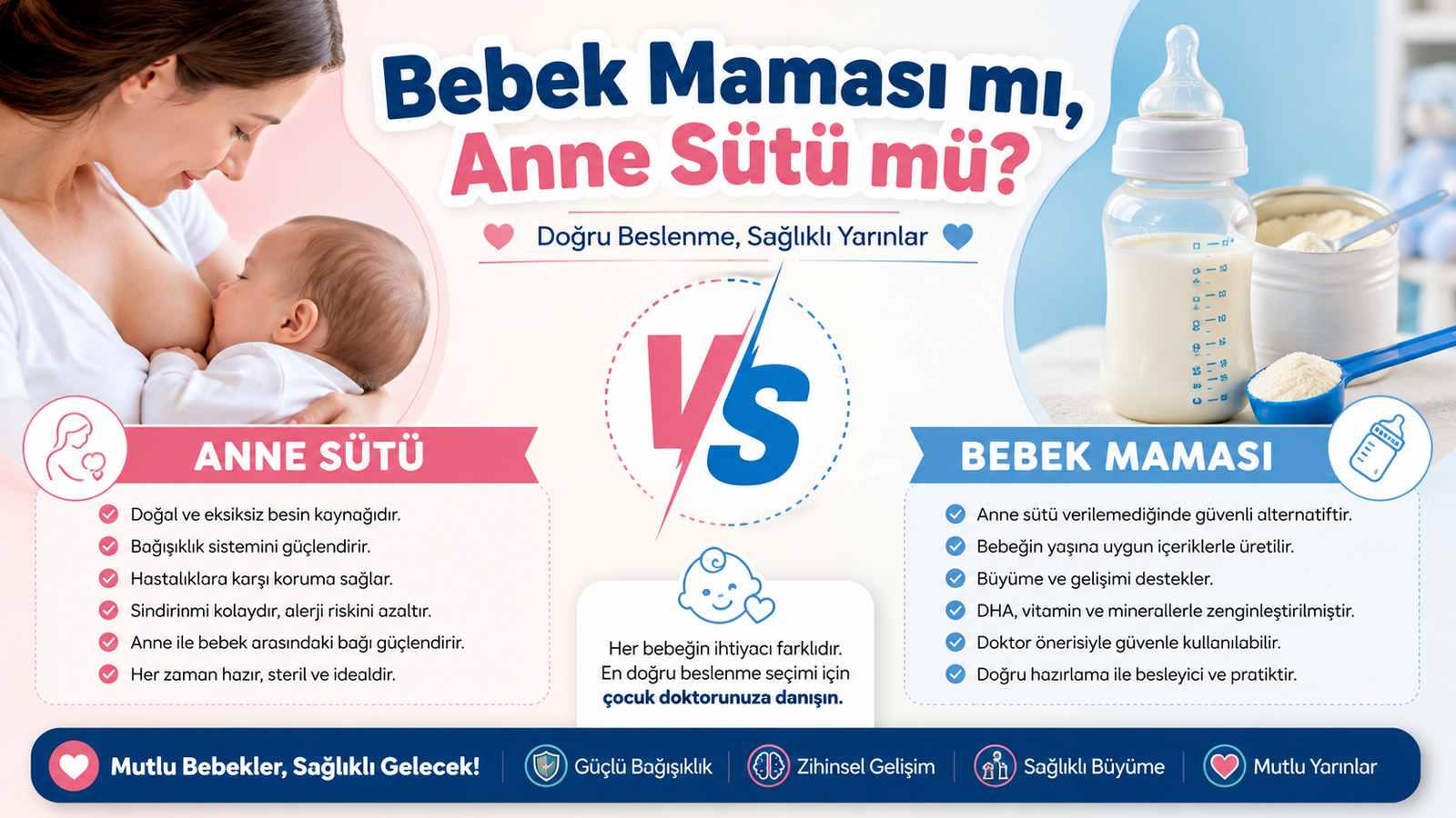 Bebek Maması mı, Anne Sütü mü? Hangisi Daha Doğru Bir Tercih?