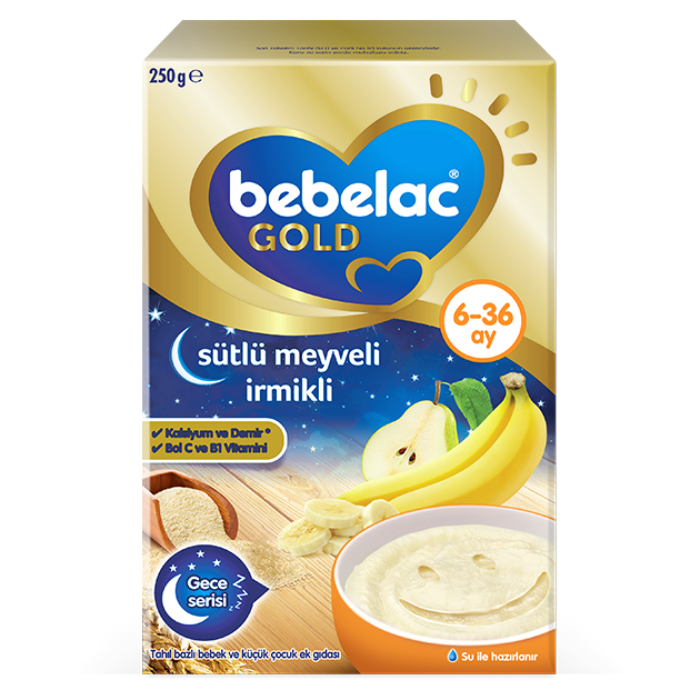 Bebelac Gold Sütlü Meyveli İrmikli Ek Gıda 250 Gr.